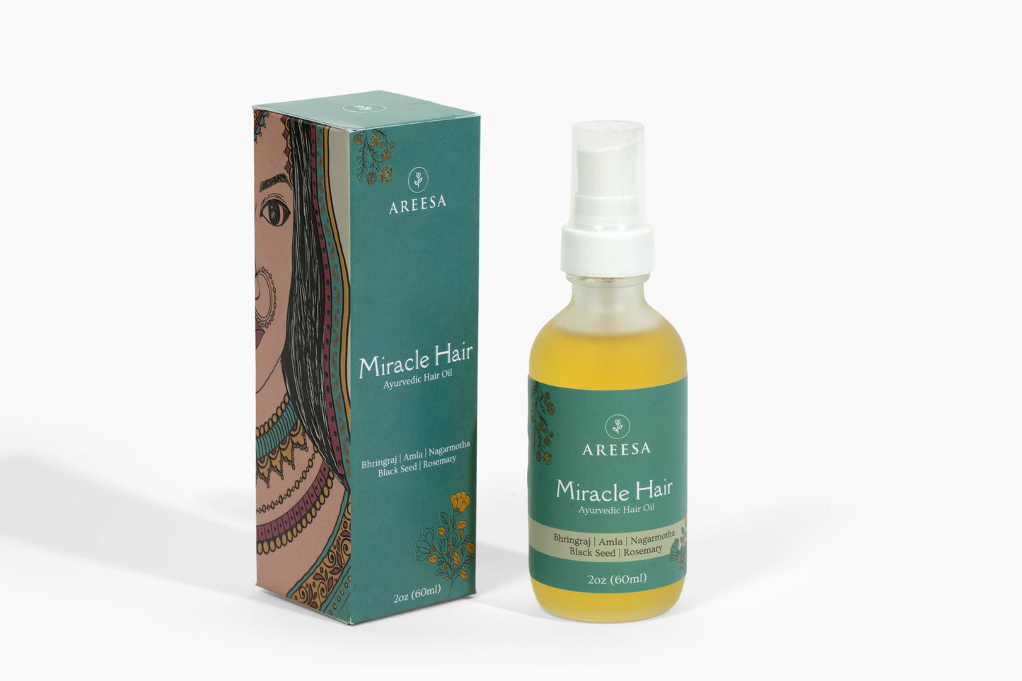 Areesa Miracle Hair Ayurvedic hair oil. Hair oil for hair fall, scalp treatment